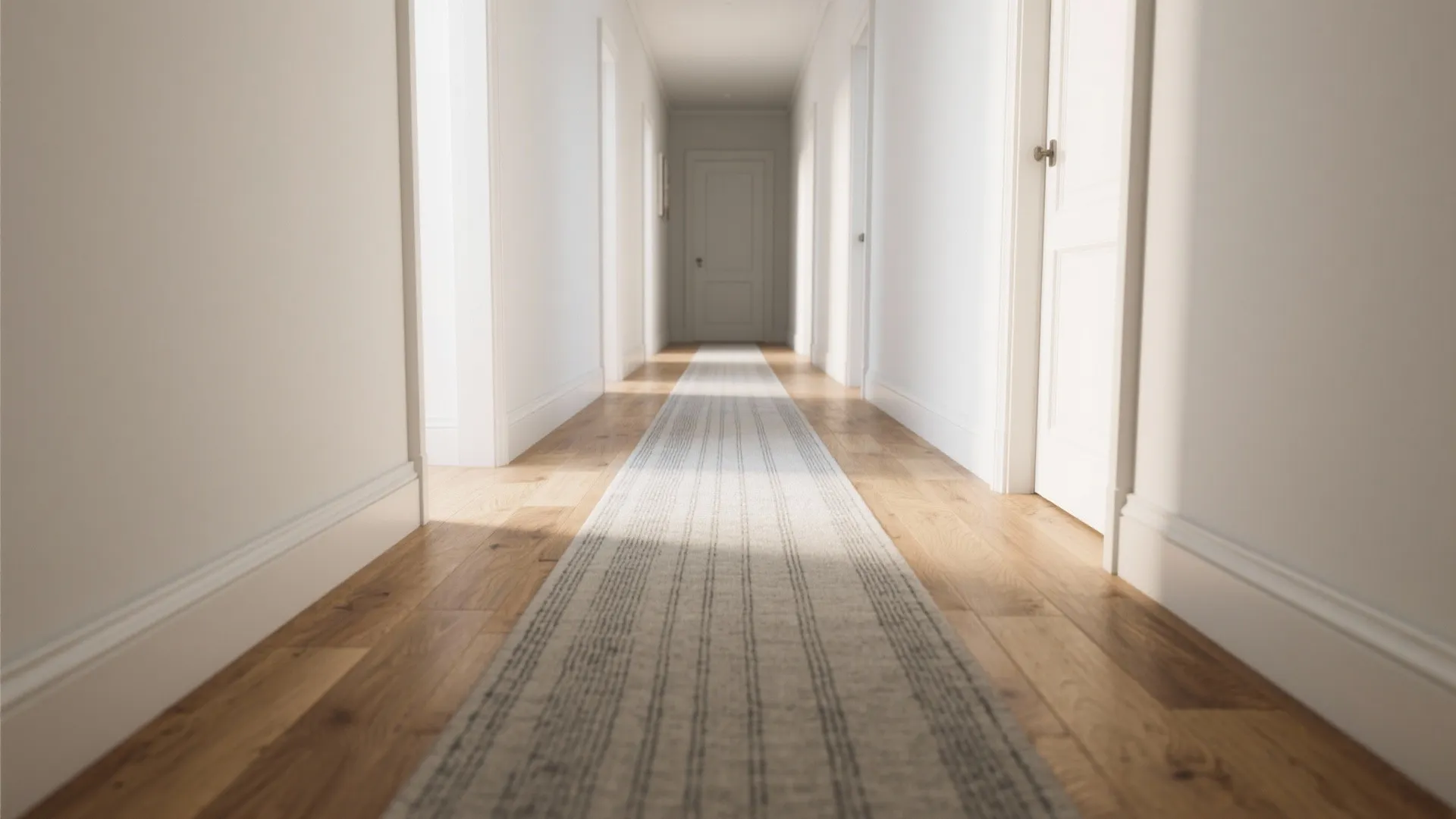 Continuous Flooring + A Smart Runner: Stretch the Sightline