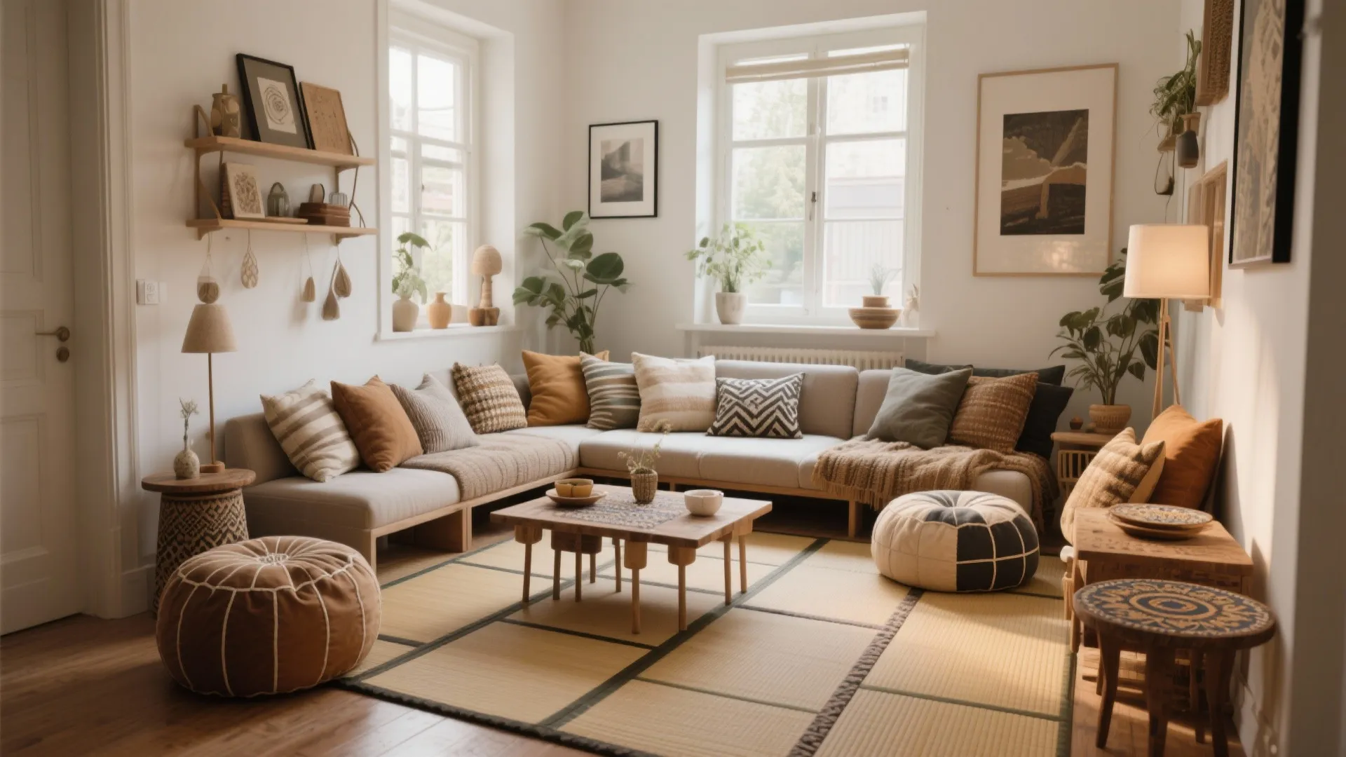 5 Floor Seating Ideas for Living Rooms: Creative and Cozy Floor Seating Inspirations for Small or Modern Spaces