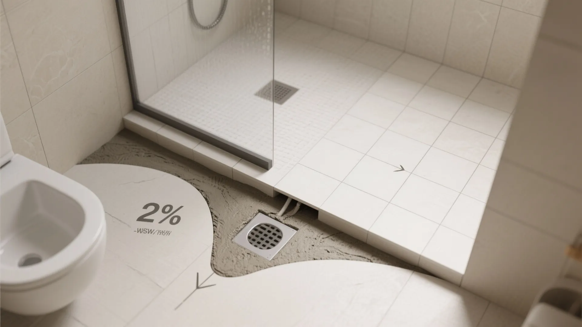 Smart Floor Slope and Tile Transitions