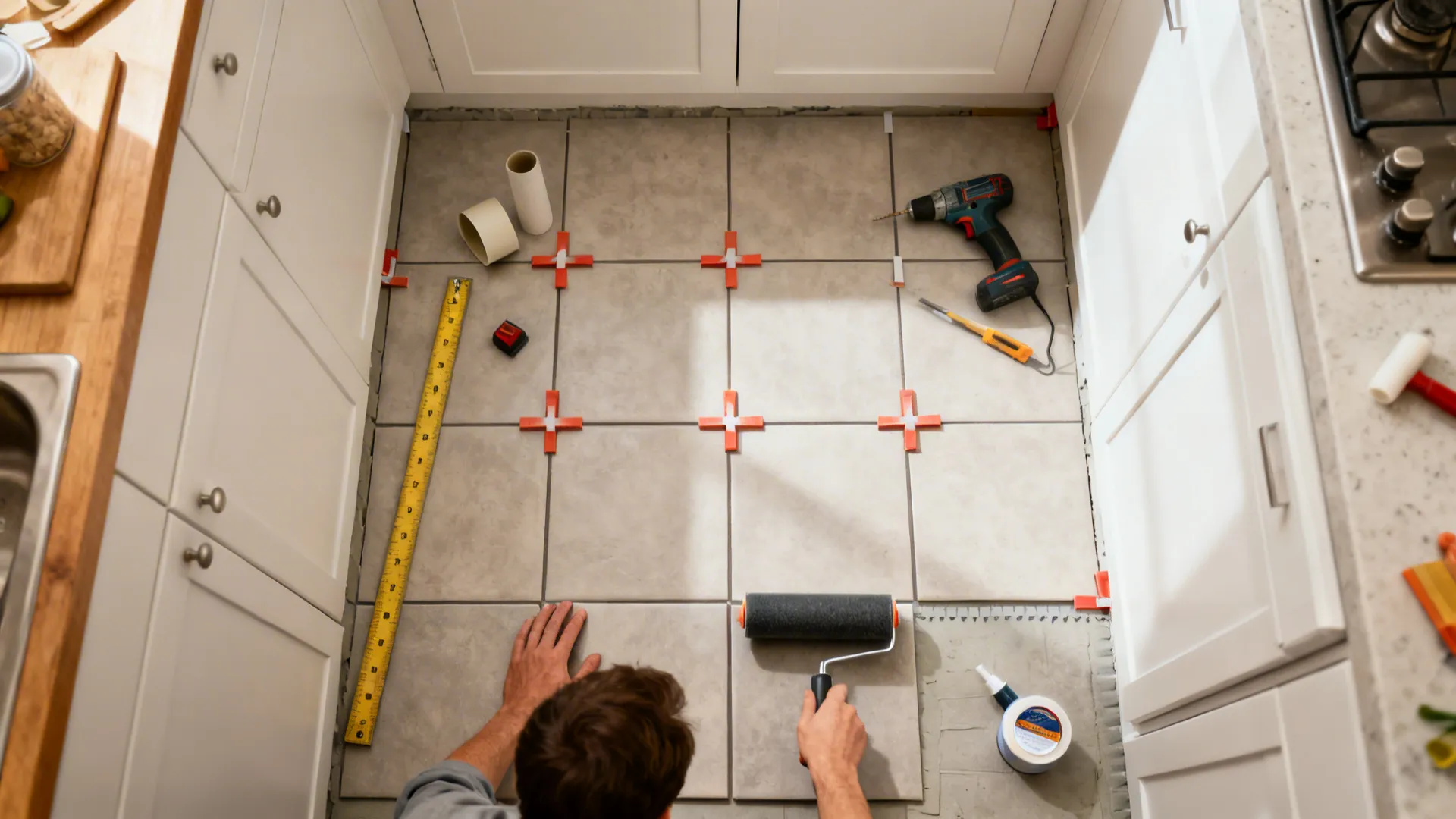 Patterned Floor Stickers to Zone and Energize
