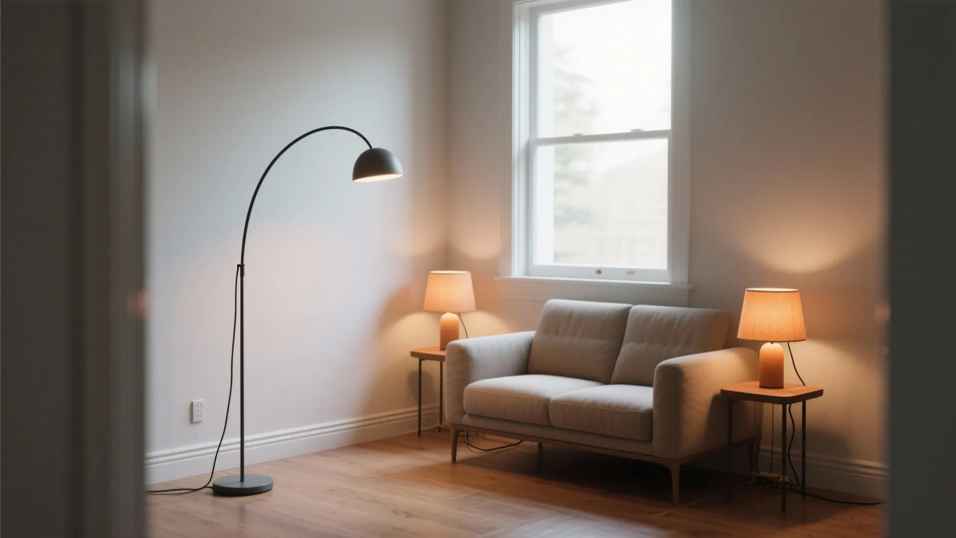 1. Layer with floor and table lamps