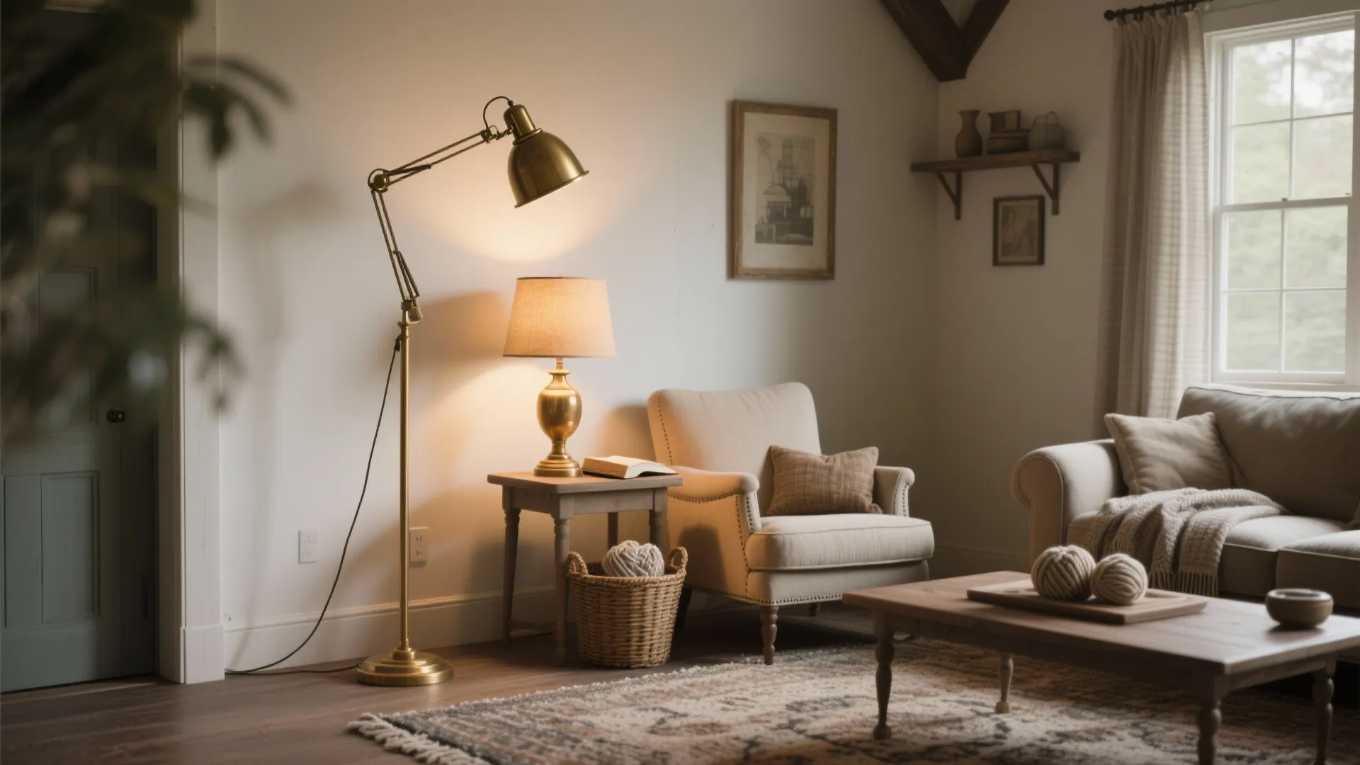 3. Layered Task Lighting: Floor and Table Lamps