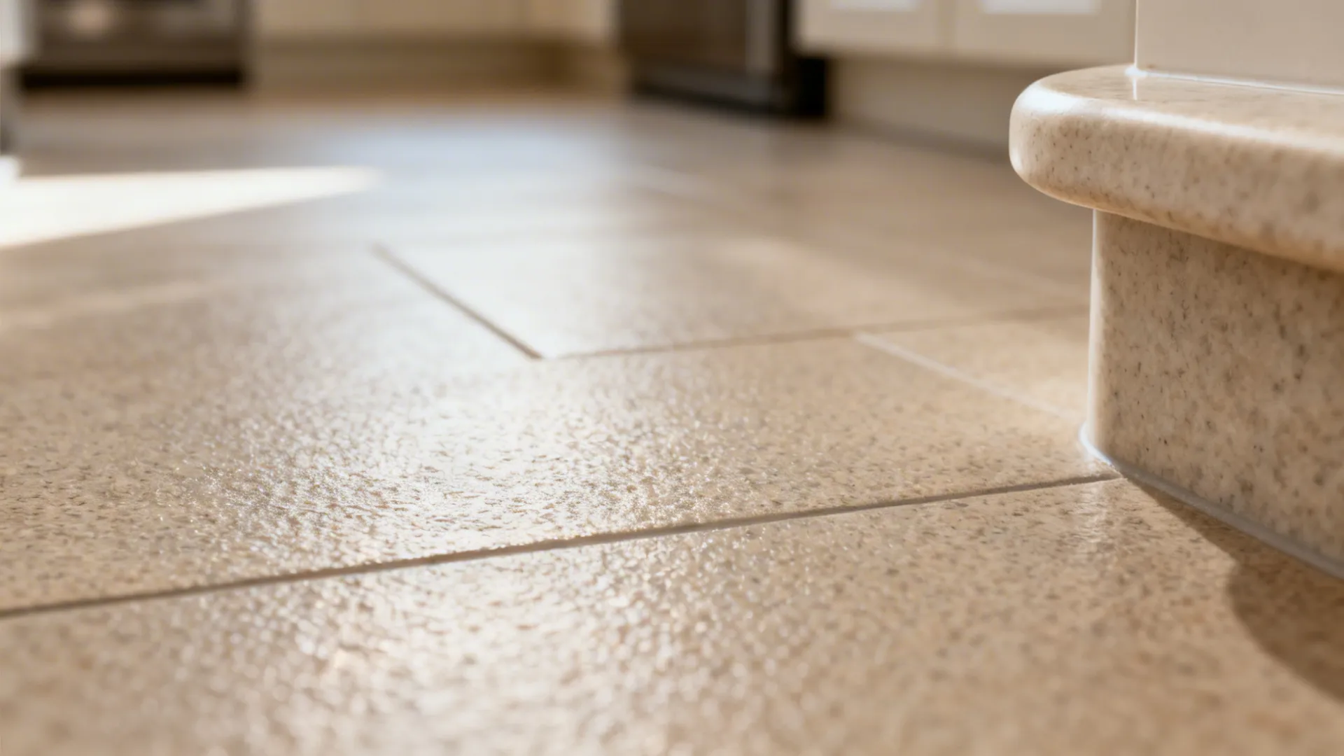 3) Slip-Resistant Floors and Rounded-Edge Countertops