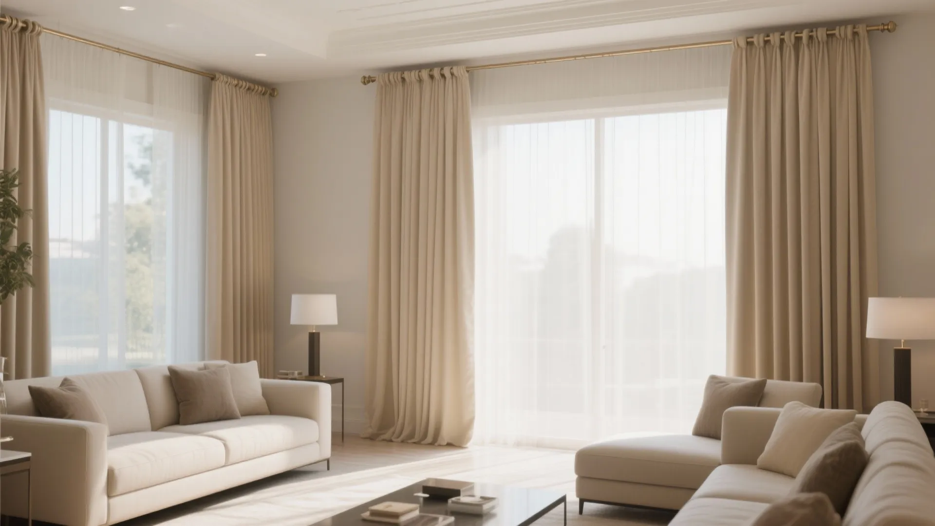 6. Floor-to-Ceiling Illusion with Higher Mounting