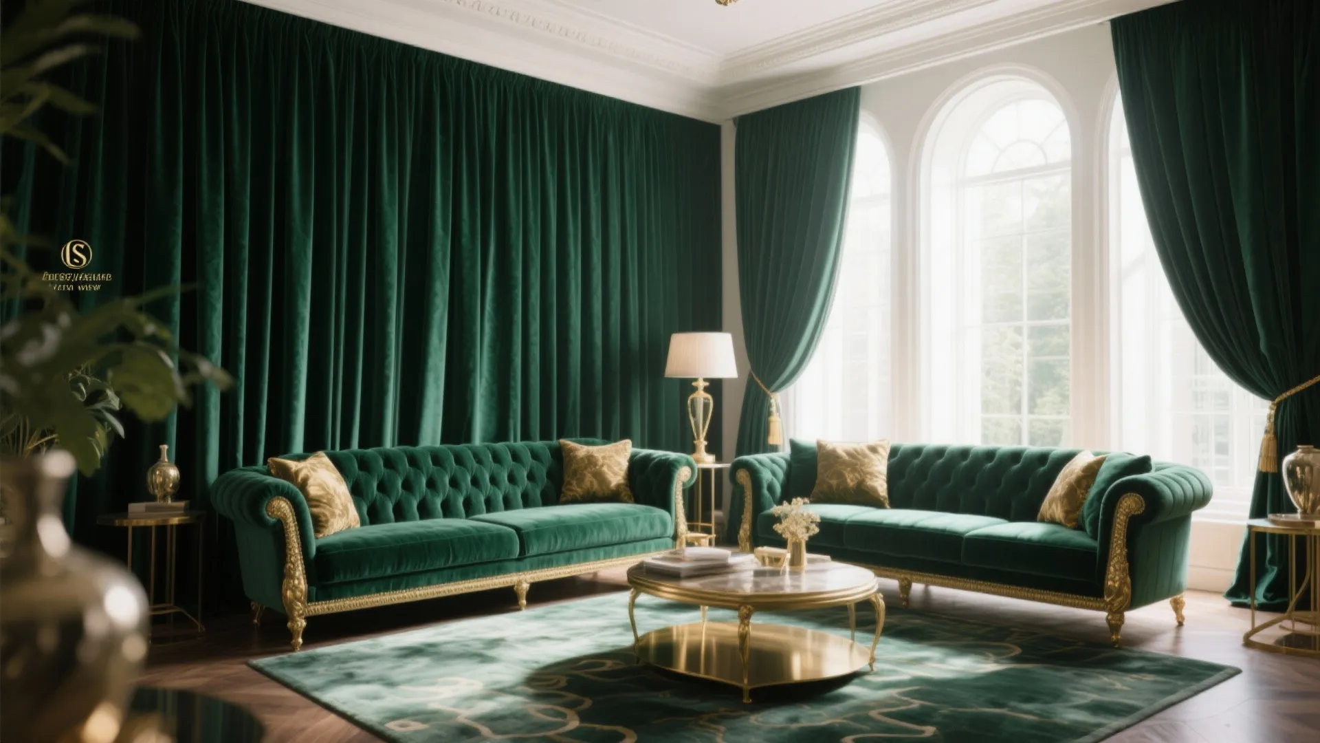 2. Floor-to-Ceiling Drapes for Height Illusion