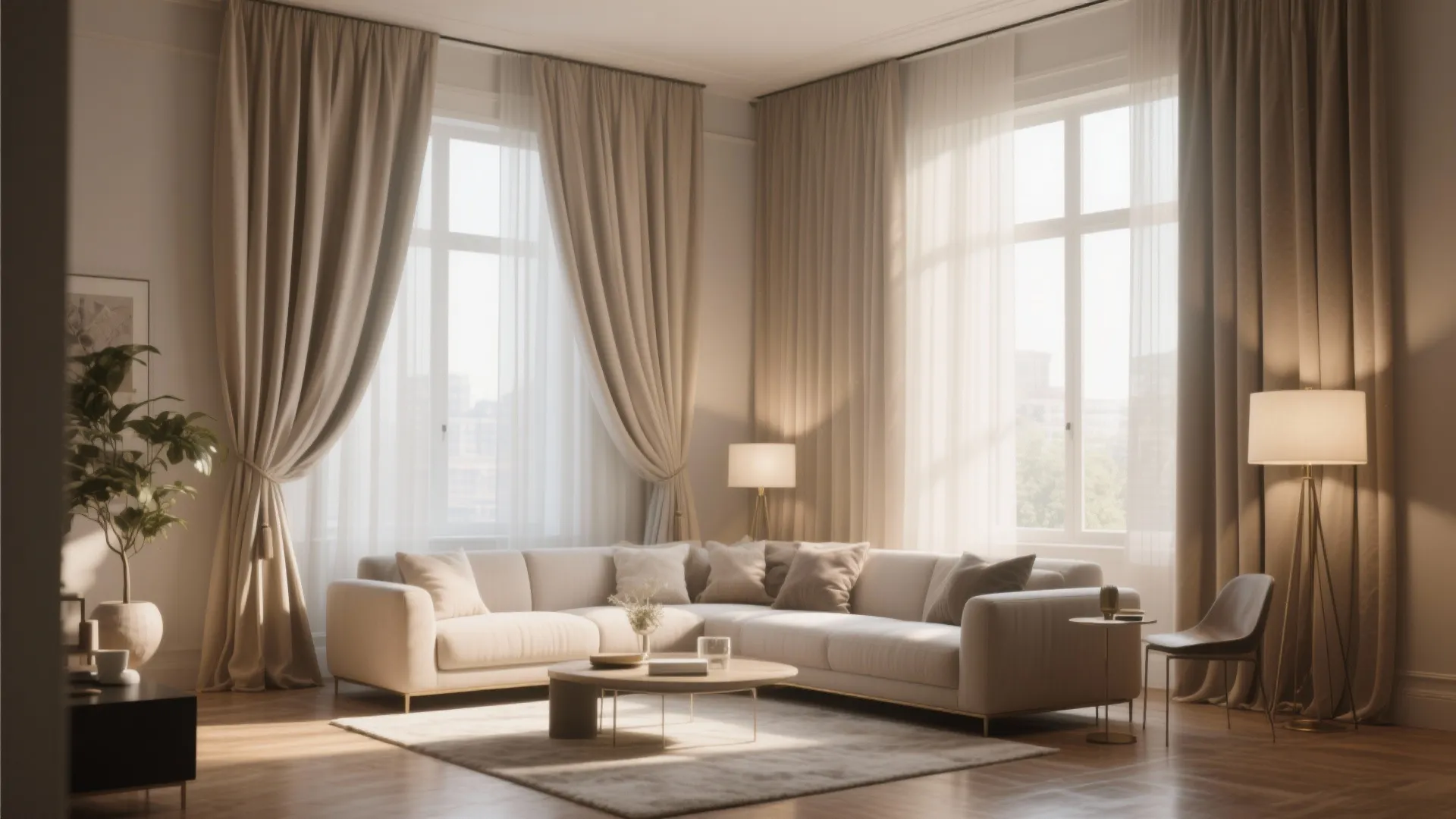 2. Floor-to-Ceiling Panels for Drama