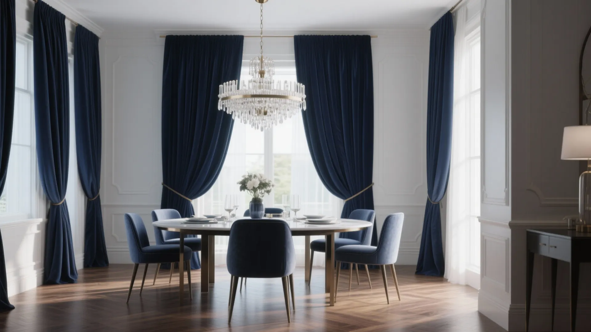 3. Floor-to-Ceiling Drapes
