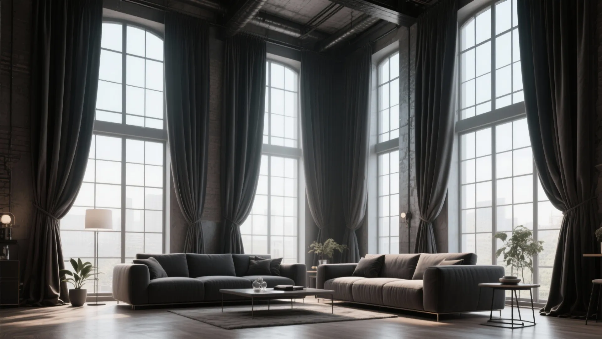 2. Floor-to-Ceiling Drapes for Drama