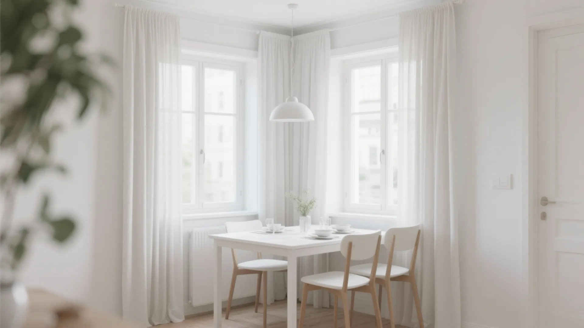 Floor-to-Ceiling Drapery for Height Illusion