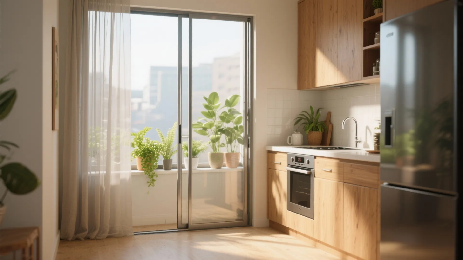 1. Maximize daylight with floor-to-ceiling sliding panels