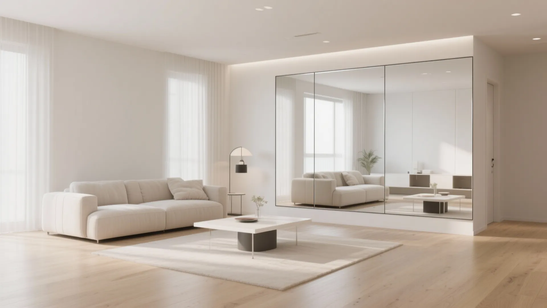 1. Floor-to-Ceiling Statement Mirrors