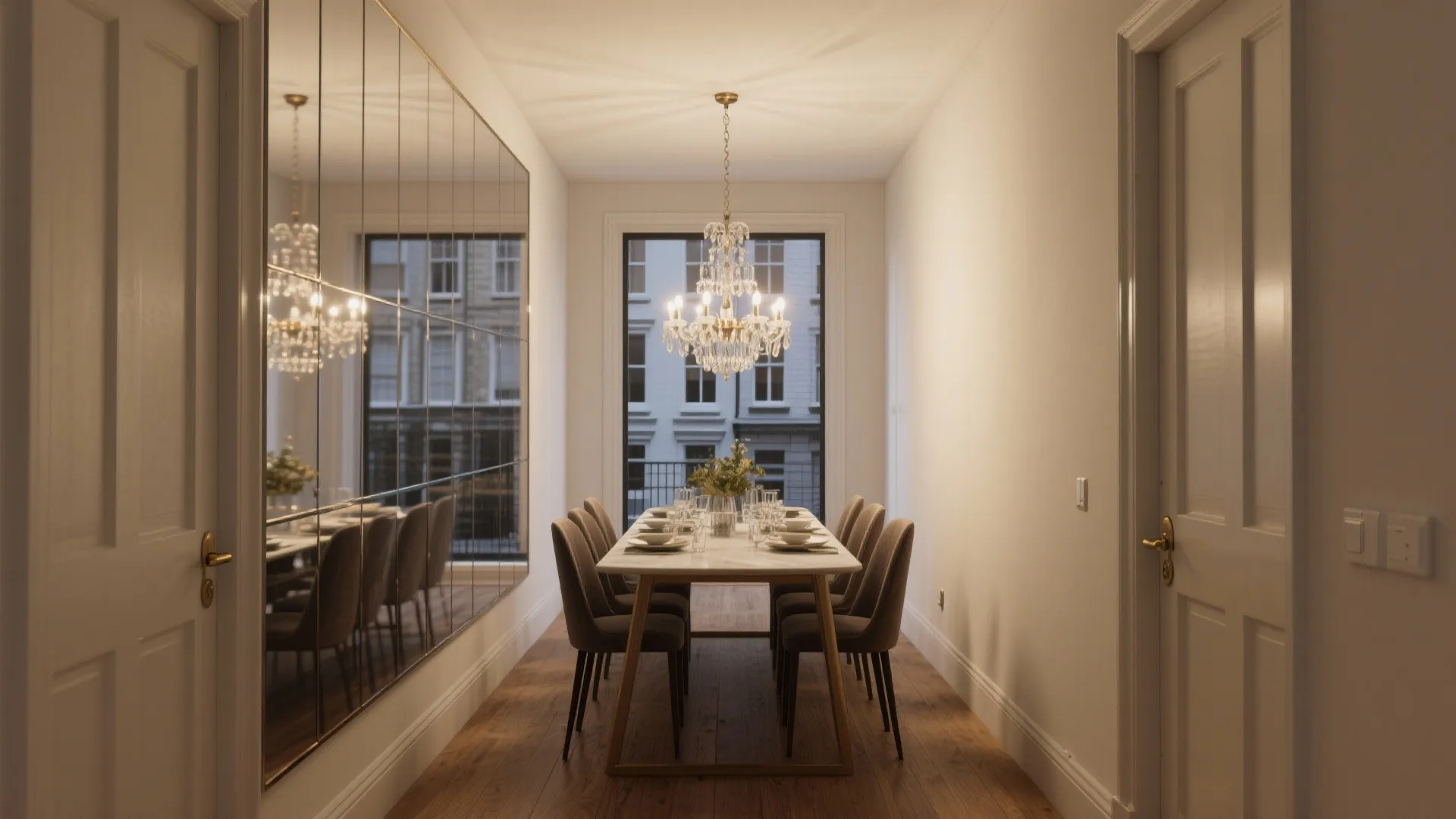 1. Floor-to-Ceiling Statement Mirror