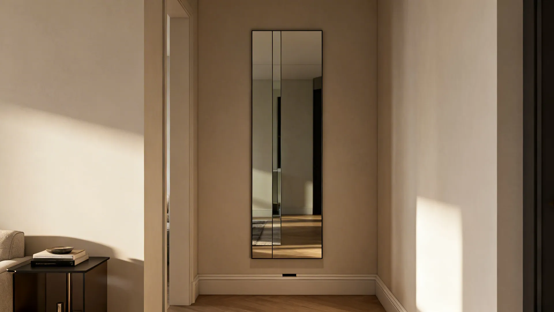 1. Floor-to-ceiling statement mirror