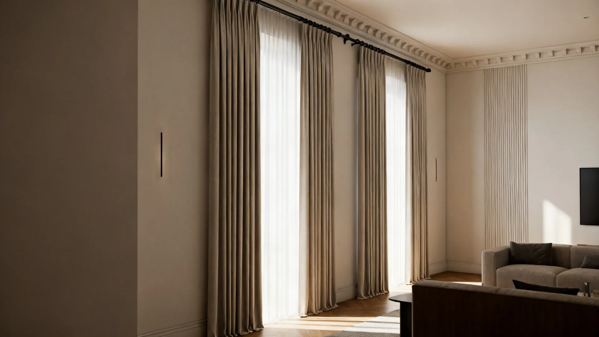 2. Floor-to-Ceiling Panels to Heighten the Room