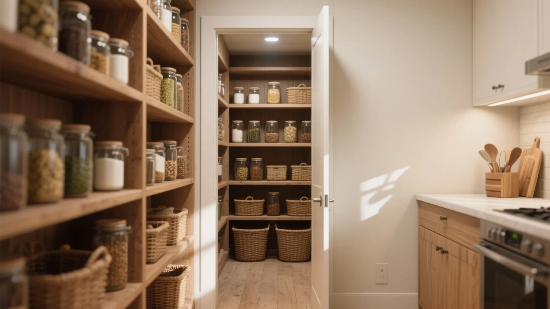 1. Floor-to-Ceiling Shelving