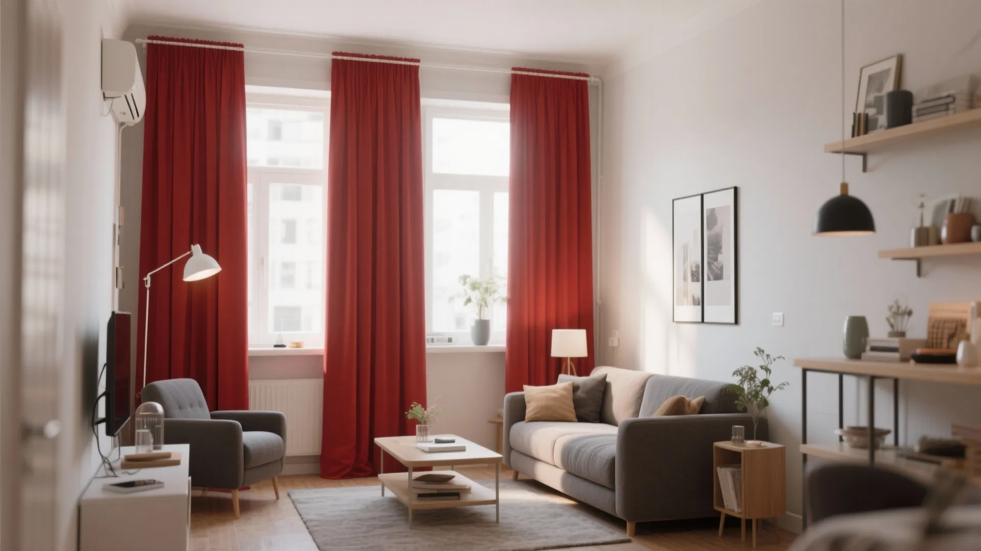 5. Floor-to-Ceiling Drapes for a Taller Look
