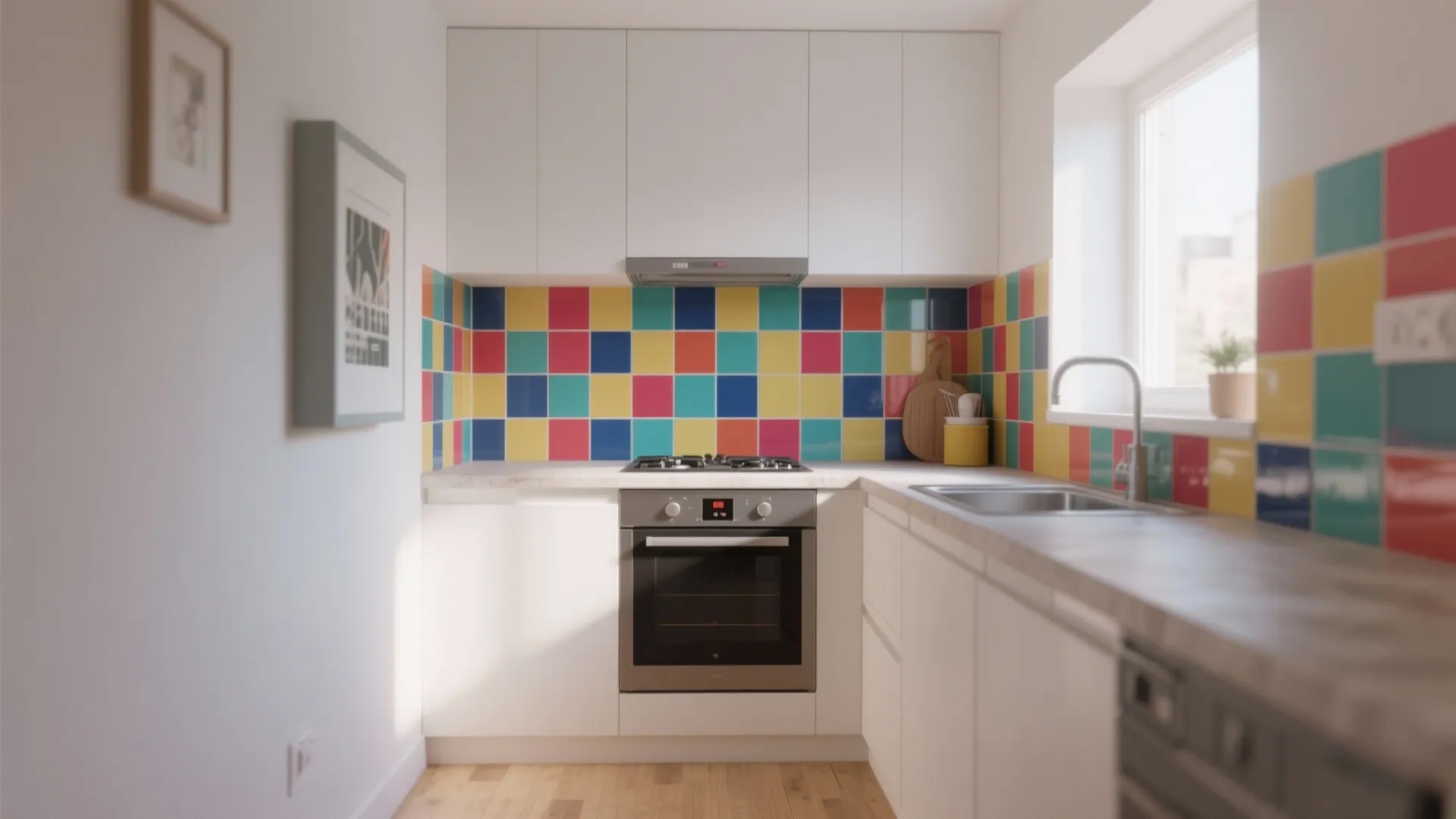 5. Floor-to-Ceiling Backsplash