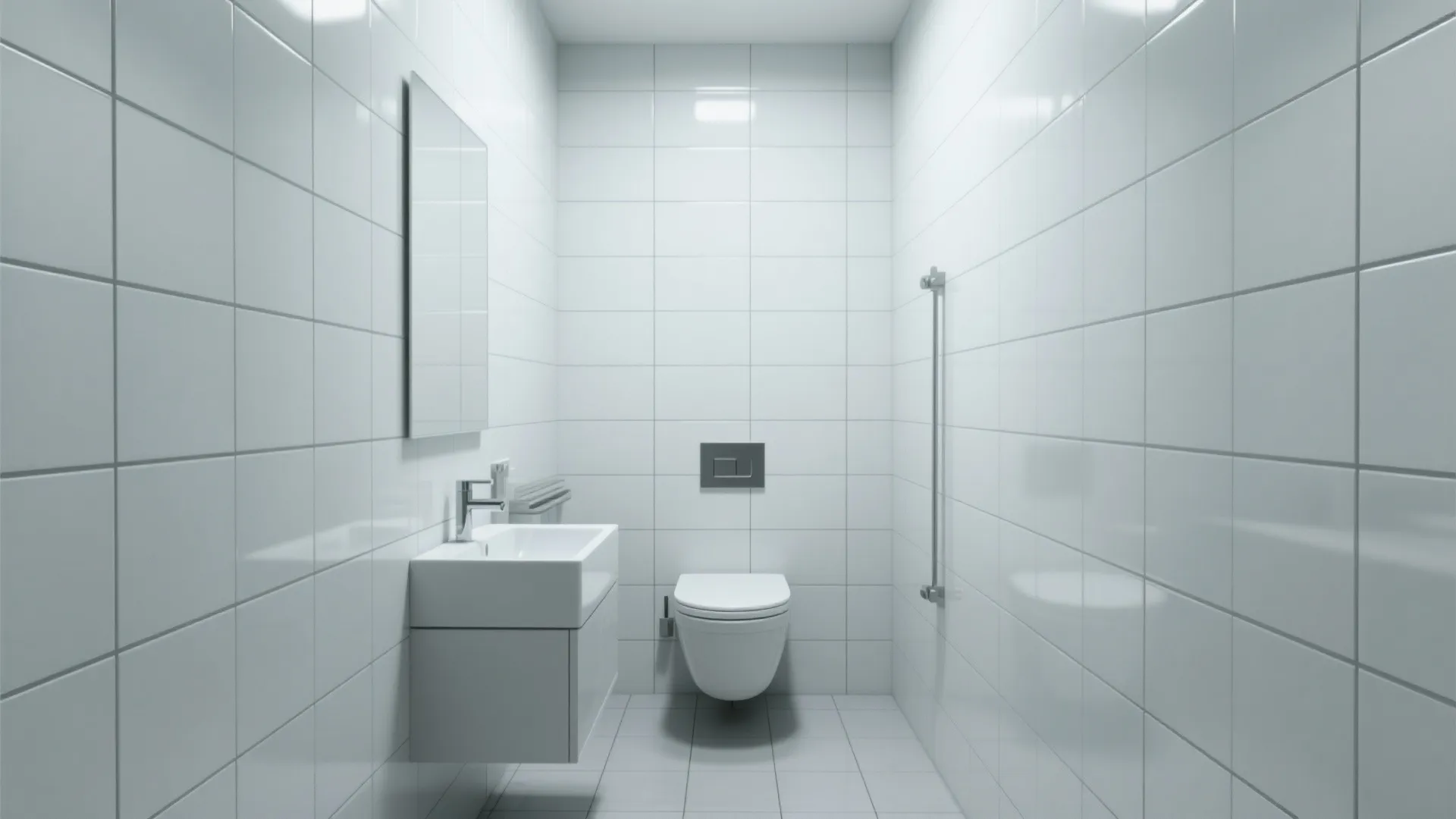 Idea 3: Floor-to-Ceiling Tiling