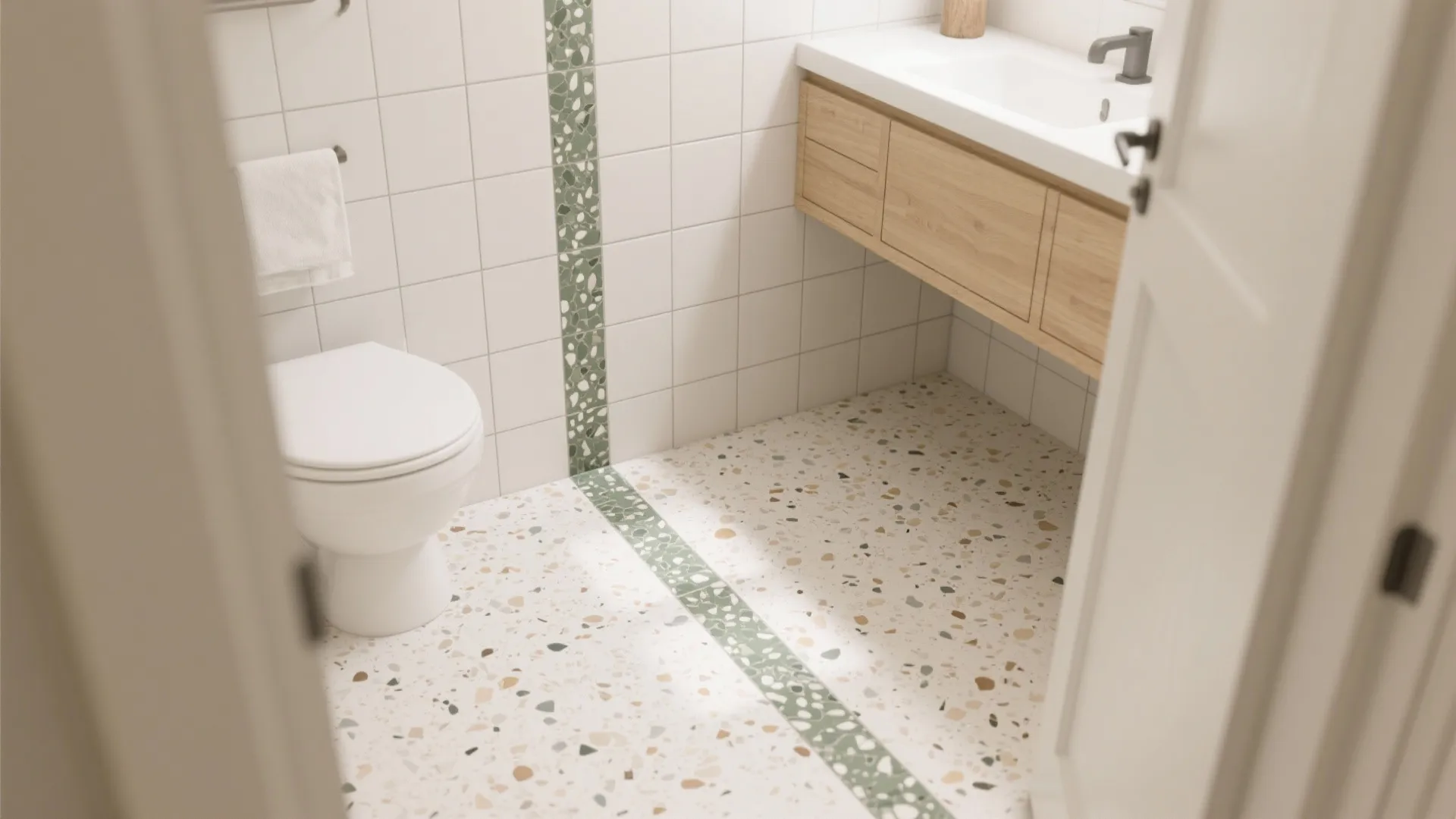 5) Floor-to-Wall Path for Visual Flow