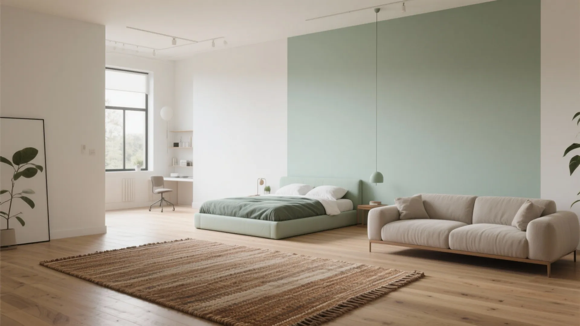 5. Zoning with Floor-to-Wall Splash