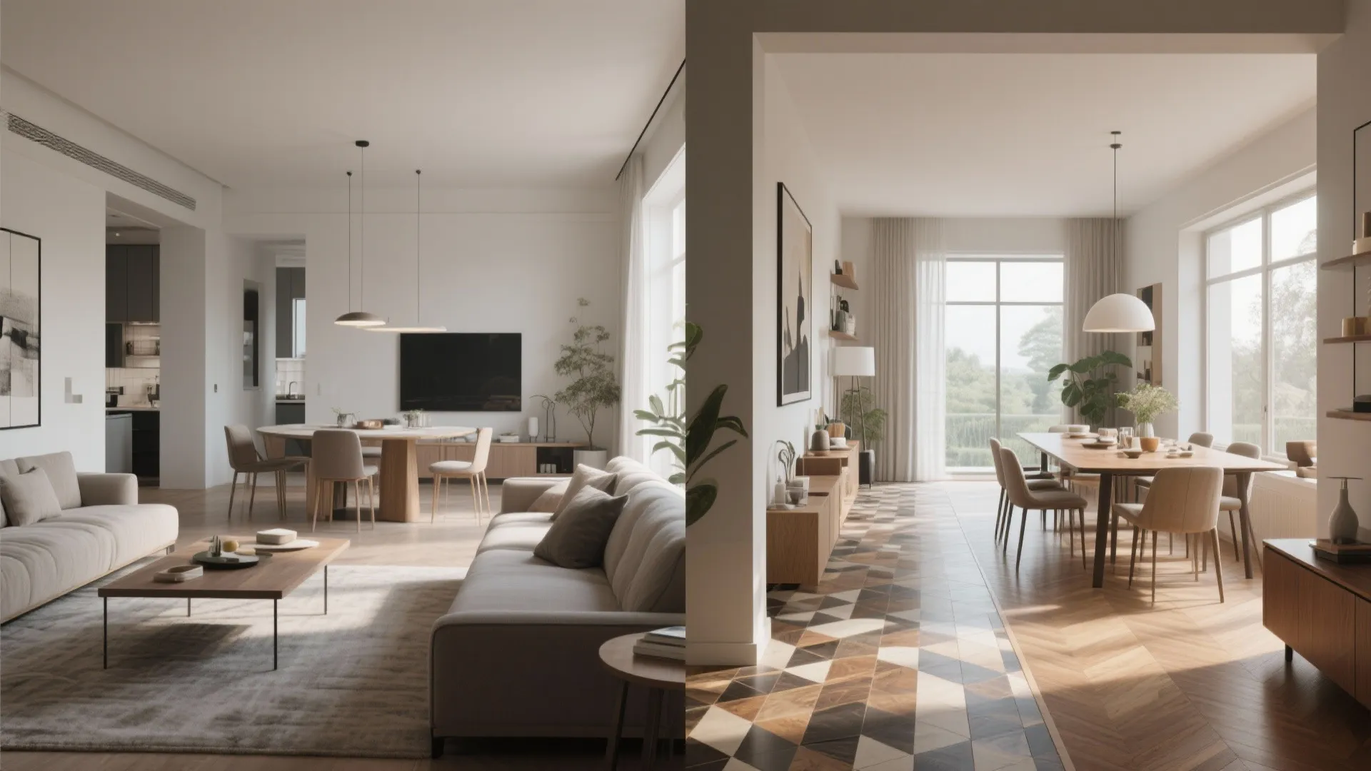 7. Consistent Flooring Throughout