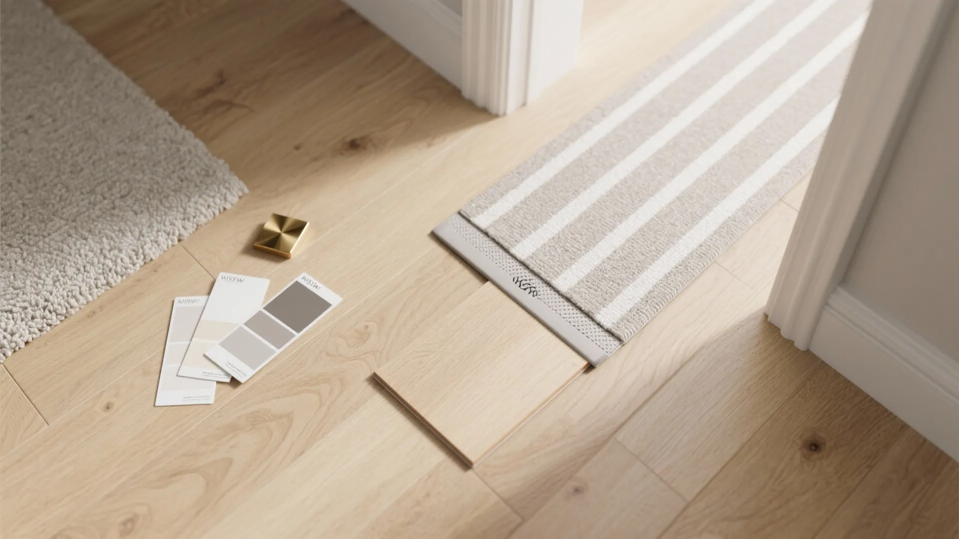 Floor pattern to stretch the corridor