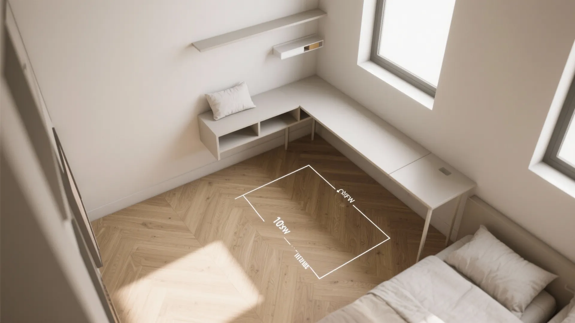 4. Floating Furniture and Zoning with a Simple Sketch
