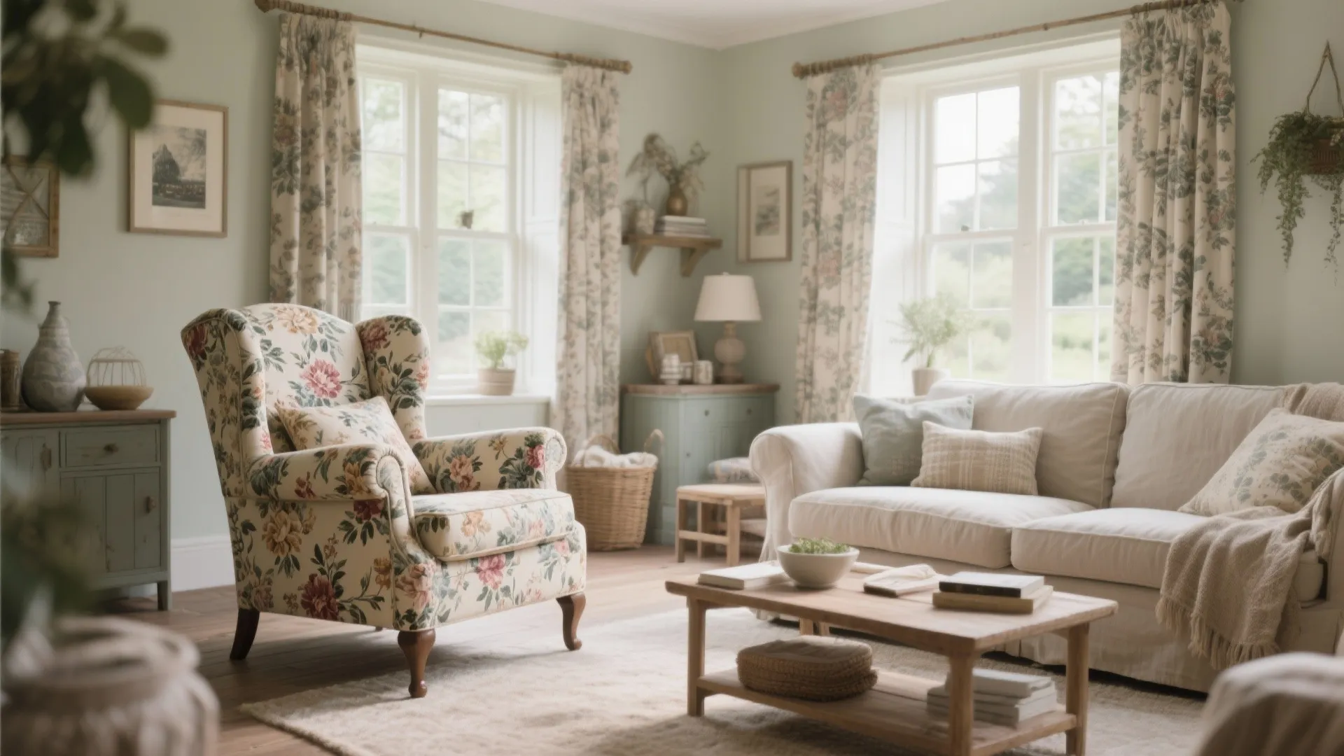 Floral Upholstery with a Modern Twist