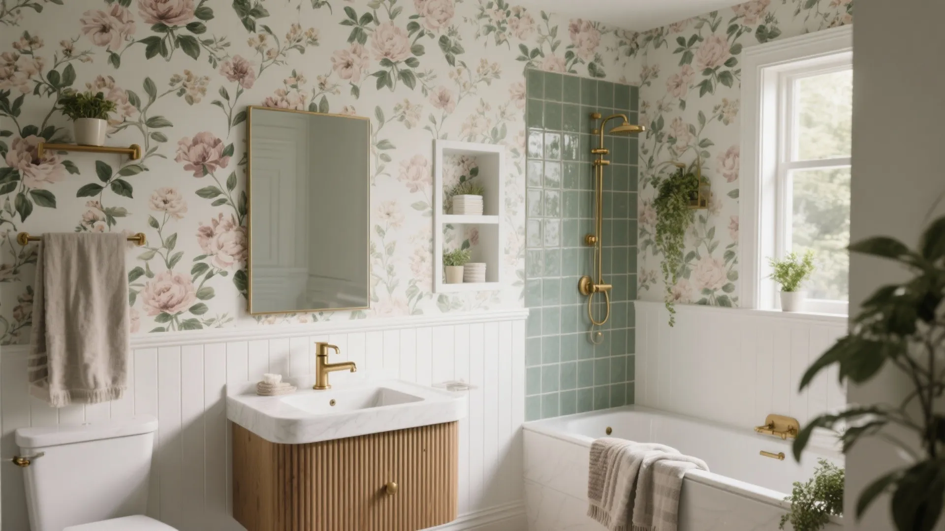Floral Bathroom Decor: 5 Ideas That Bloom: How I turn tiny baths into blooming sanctuaries with patterns, plants, and personality