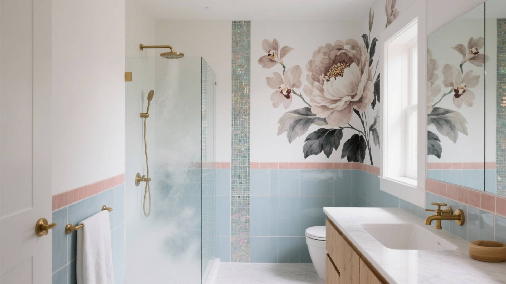 5 Bathroom Tiles Flower Design Ideas That Work