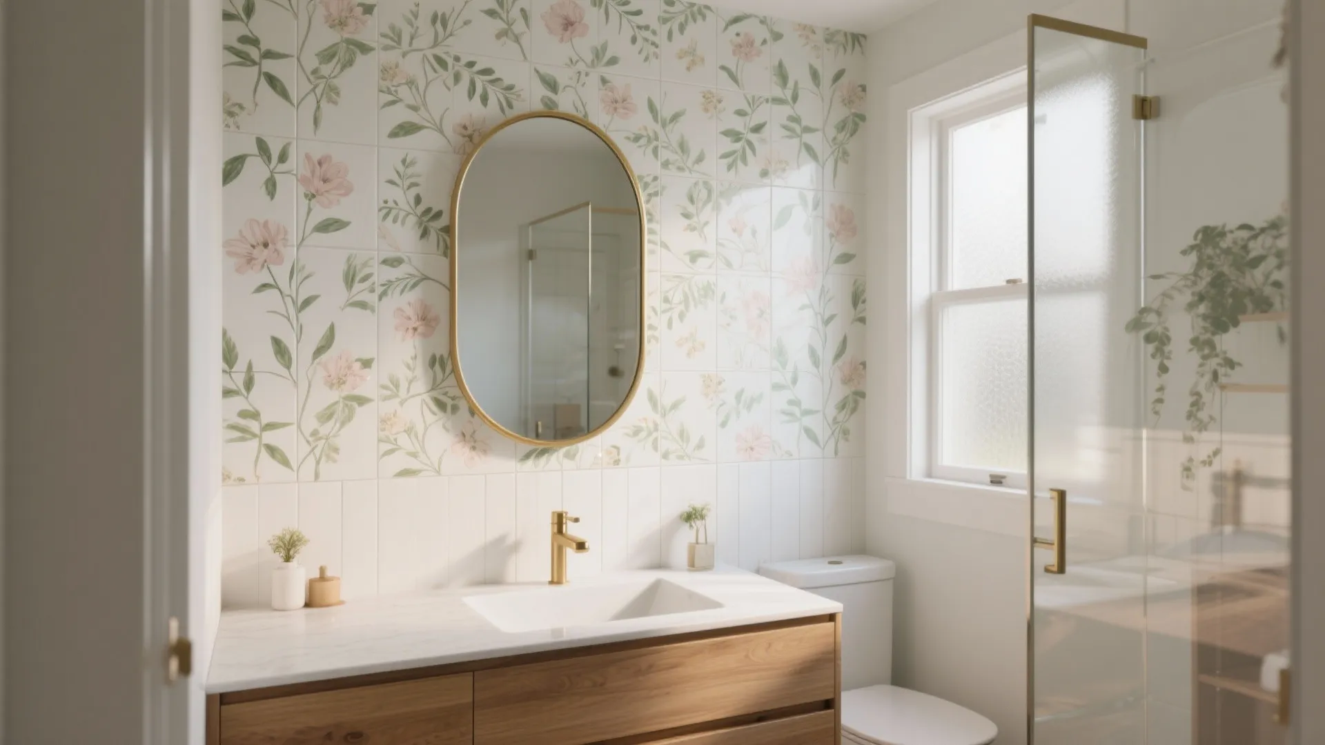 5 Bathroom Wall Tiles Flower Design Ideas: Small-bathroom floral tile inspiration with pro tips, costs, and real-world stories