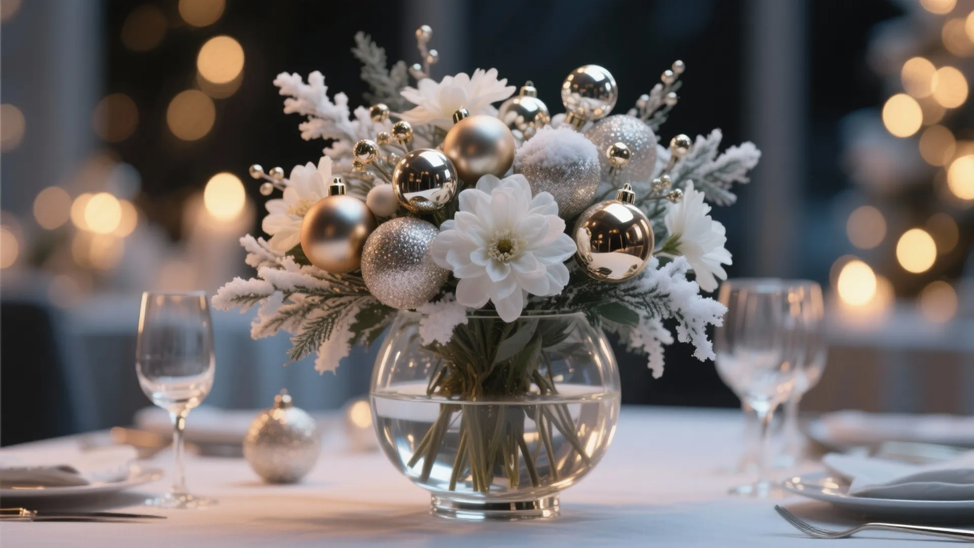 Tip 4: Elegant Floral & Bauble Mix