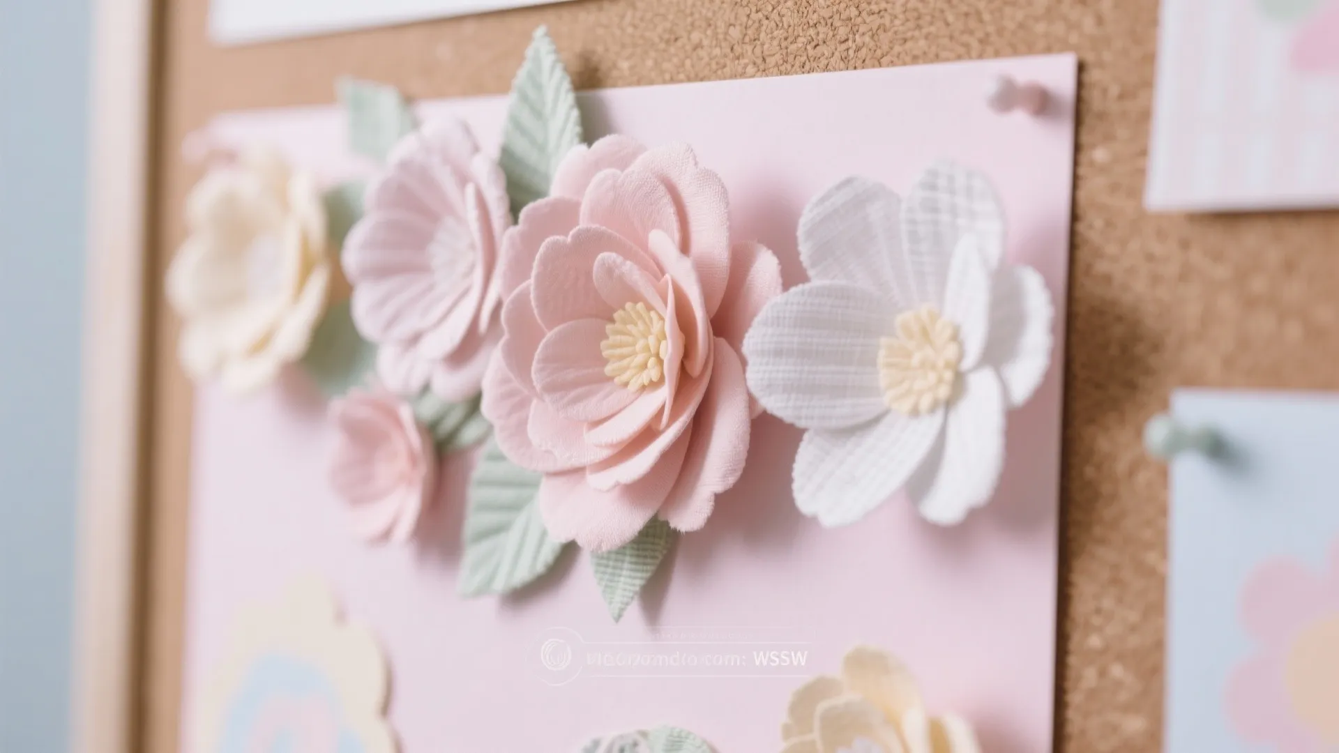 1. Floral Collage Theme