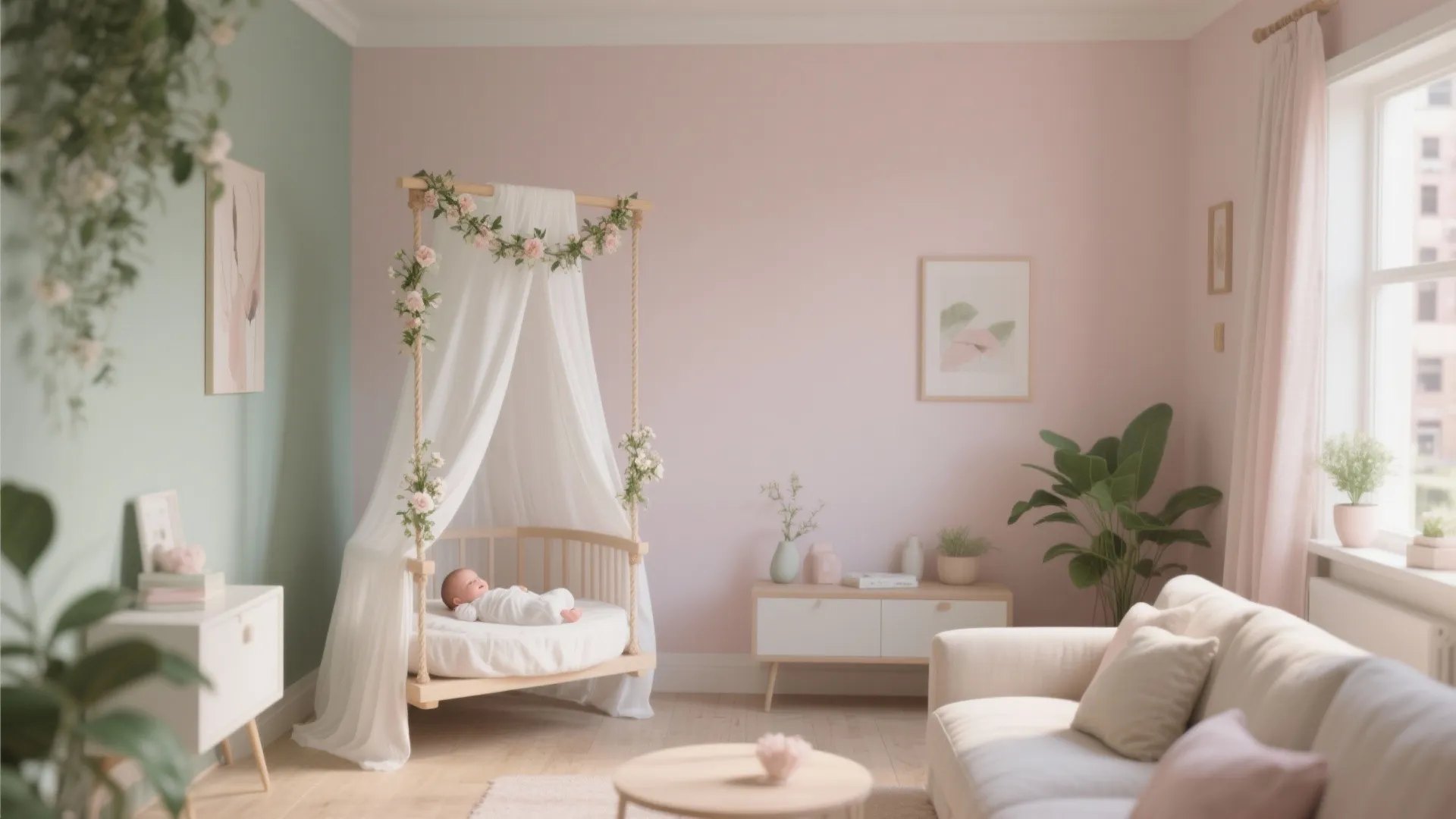 Minimal Floral Canopy, Kept Safe and Light