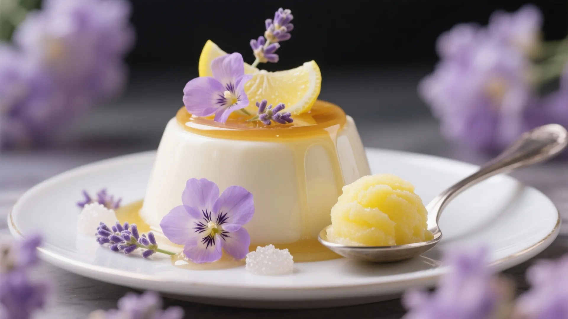 5. Floral Dessert & Palate Cleanser: Soft Finale