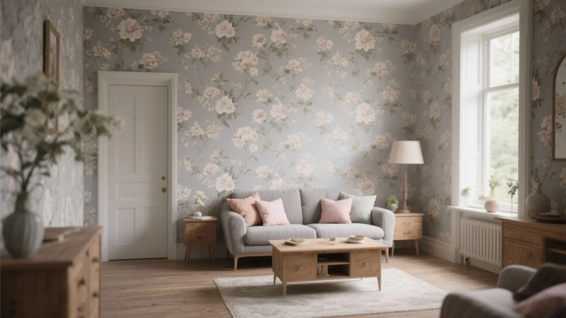 4. Floral Grey Motifs