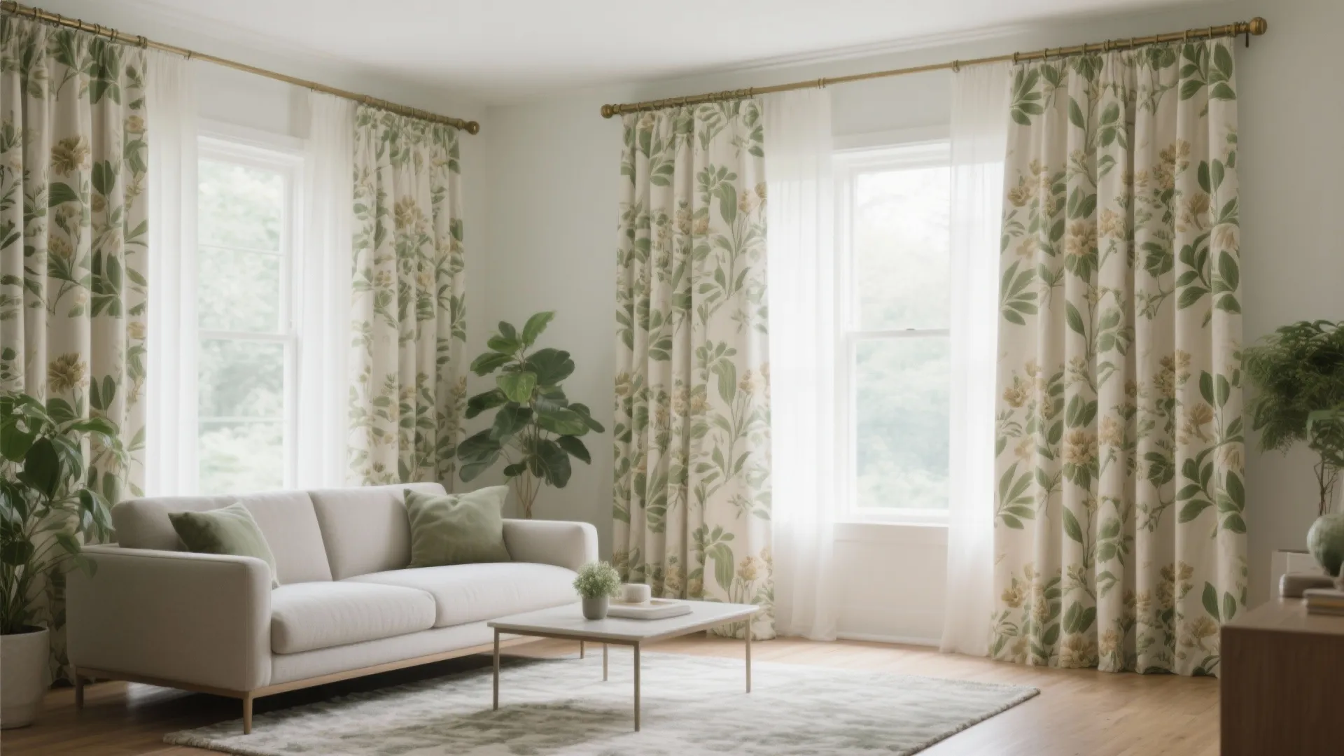 Floral Living Room Curtains: A Blooming Guide to Style: 1 Minute to Freshen Up Your Space with the Right Patterns