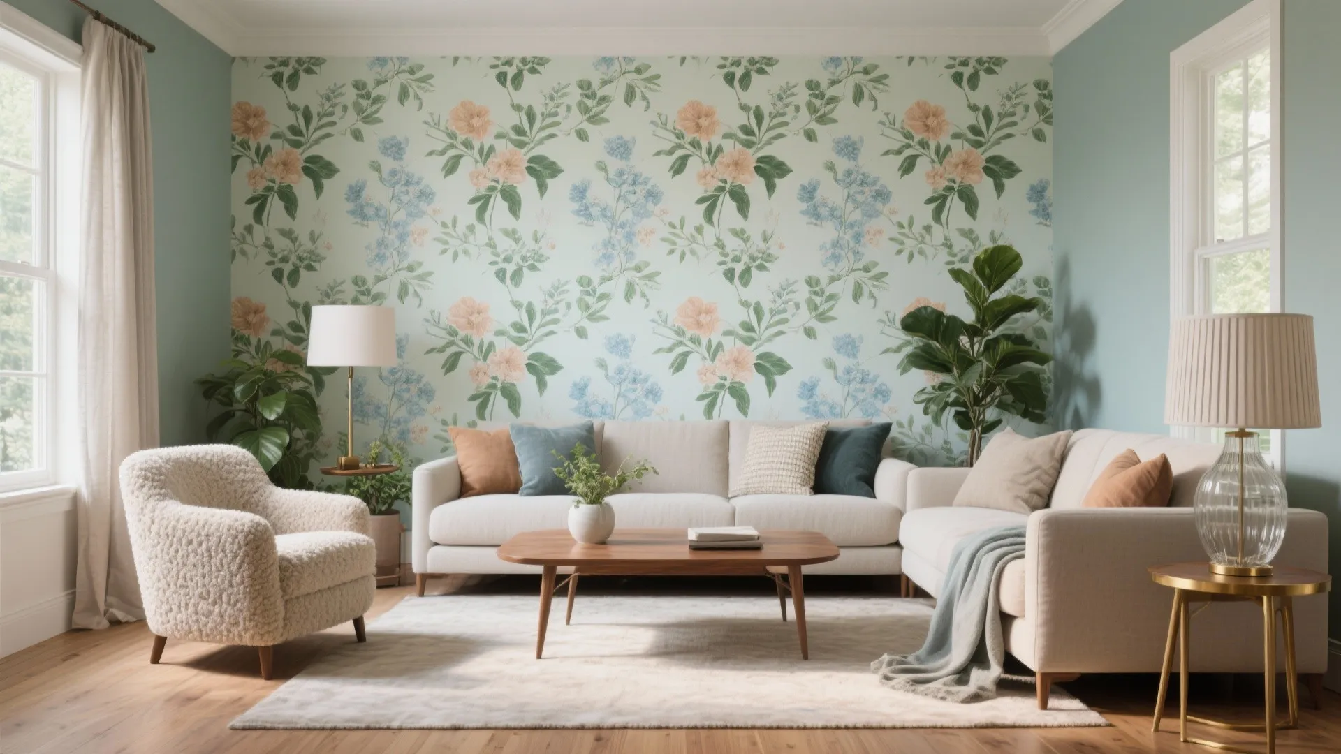 Floral Wallpaper Designs for Living Room: Transform Your Space Effortlessly