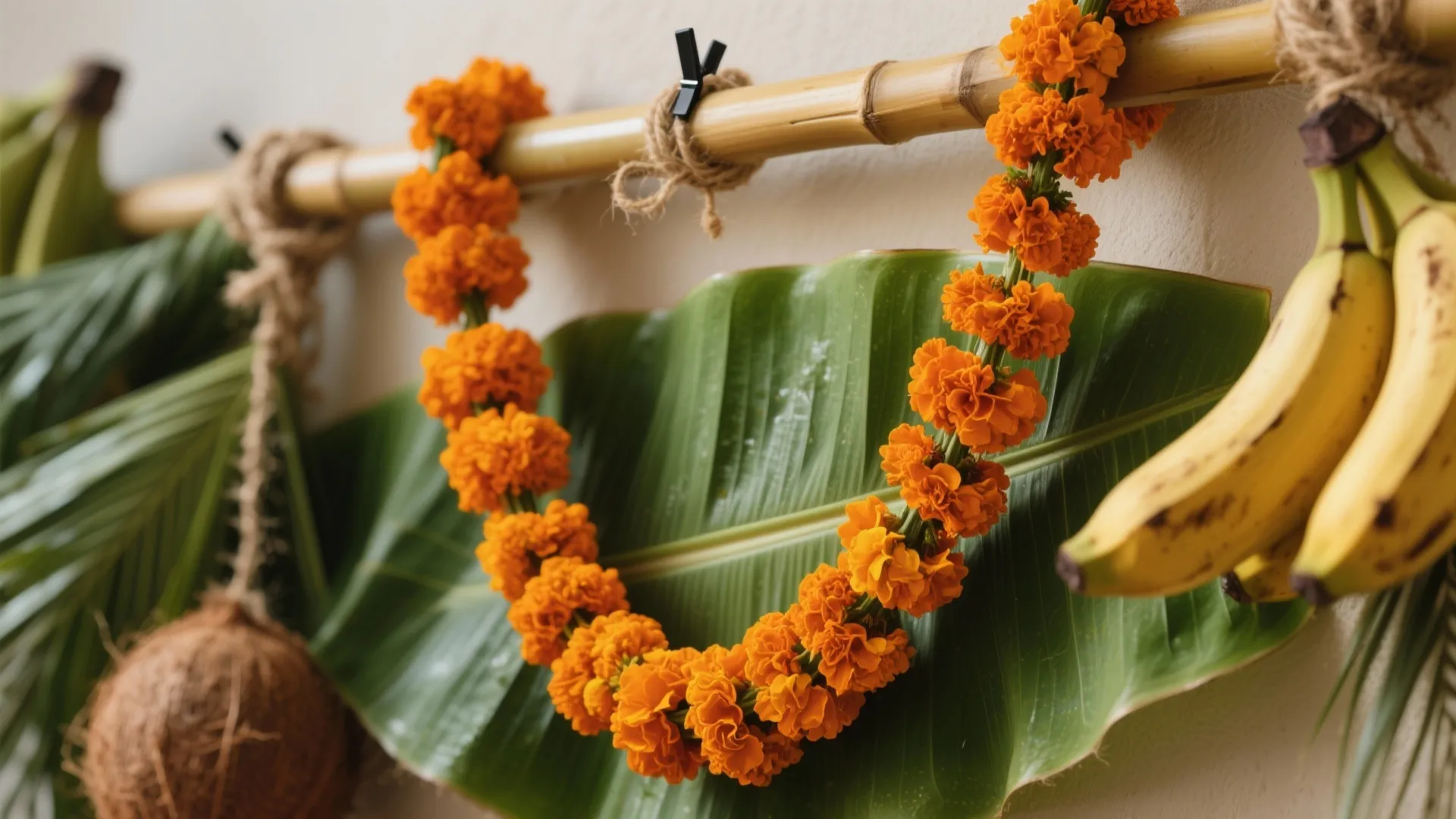 Floral Stories: Marigold, Banana Leaf, and Sustainable Choices