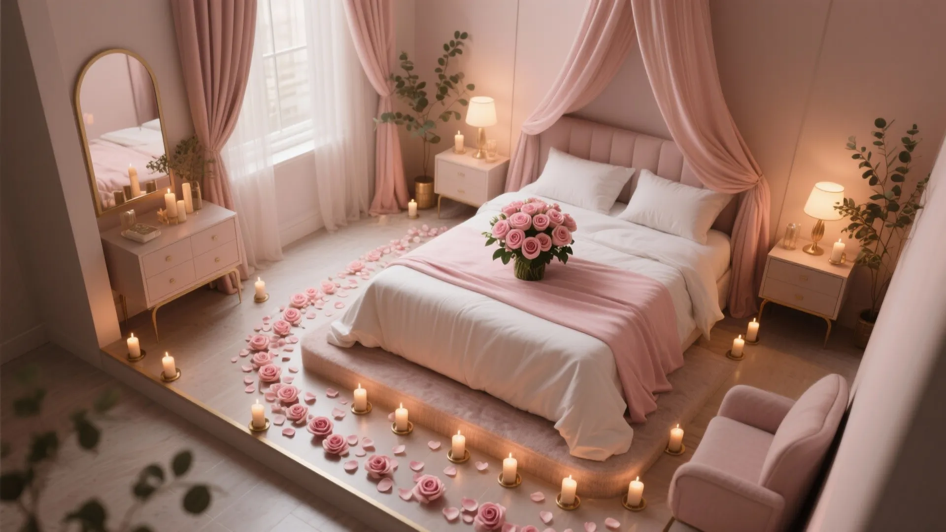 A Romantic Pathway and Focal Florals