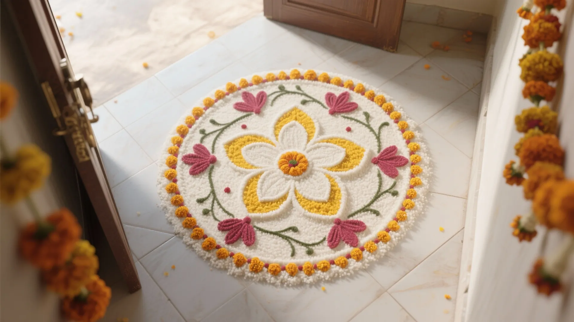 Nature-Inspired Florals (Petals, Vines, and Gently Curved Borders)