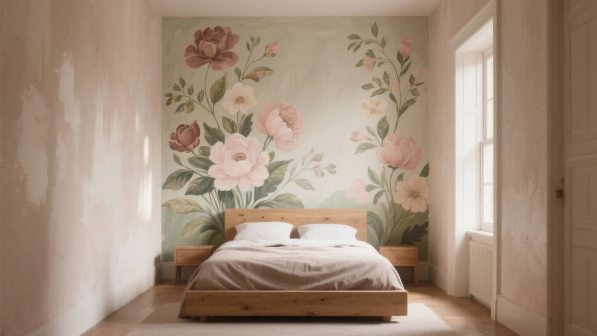 Wall Floral Painting Ideas: 5 Creative Ways: Small-space floral painting inspirations I’ve used to transform tiny rooms
