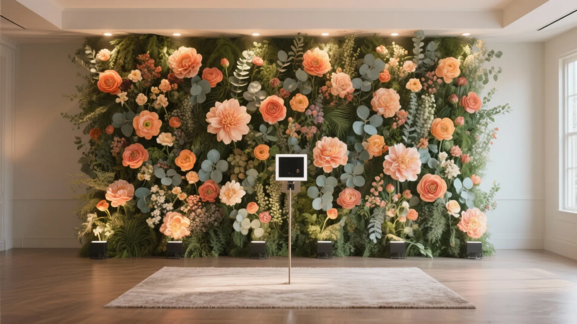 DIY Floral Wall Backdrop: Transform Spaces with Stunning Flower Decor: 1 Minute to a Gorgeous DIY Floral Wall Backdrop—No Florist Needed