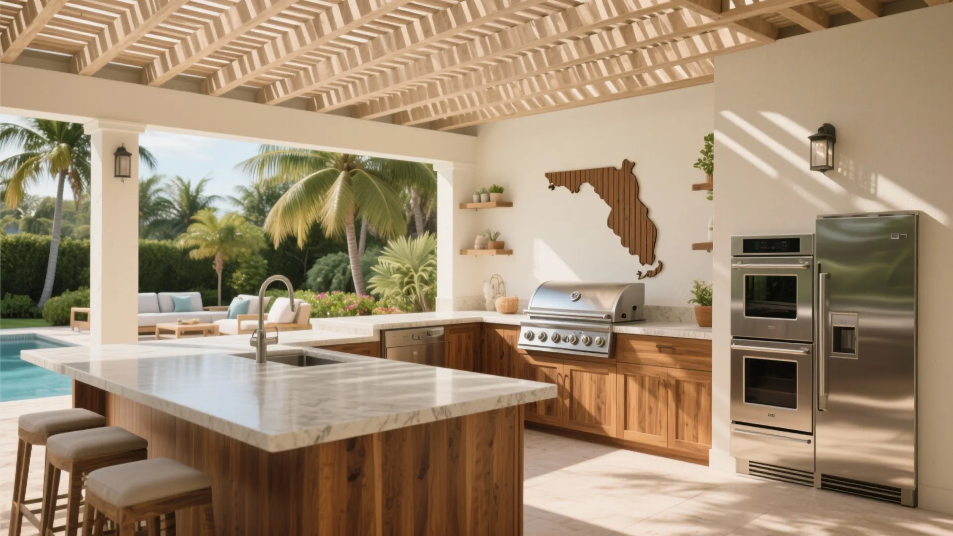 Florida Outdoor Kitchen Ideas: 5 Creative Options: Sun, salt air and smart layouts — practical outdoor kitchen ideas for Florida homes