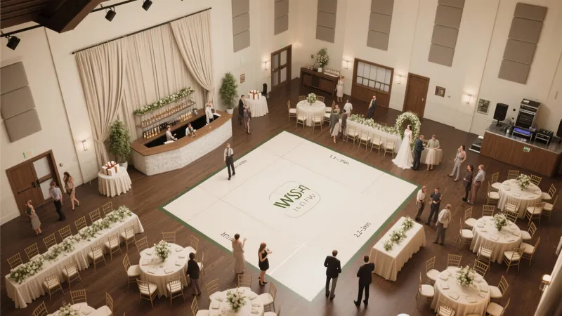 Elegant Wedding Reception Hall with Dance Floor