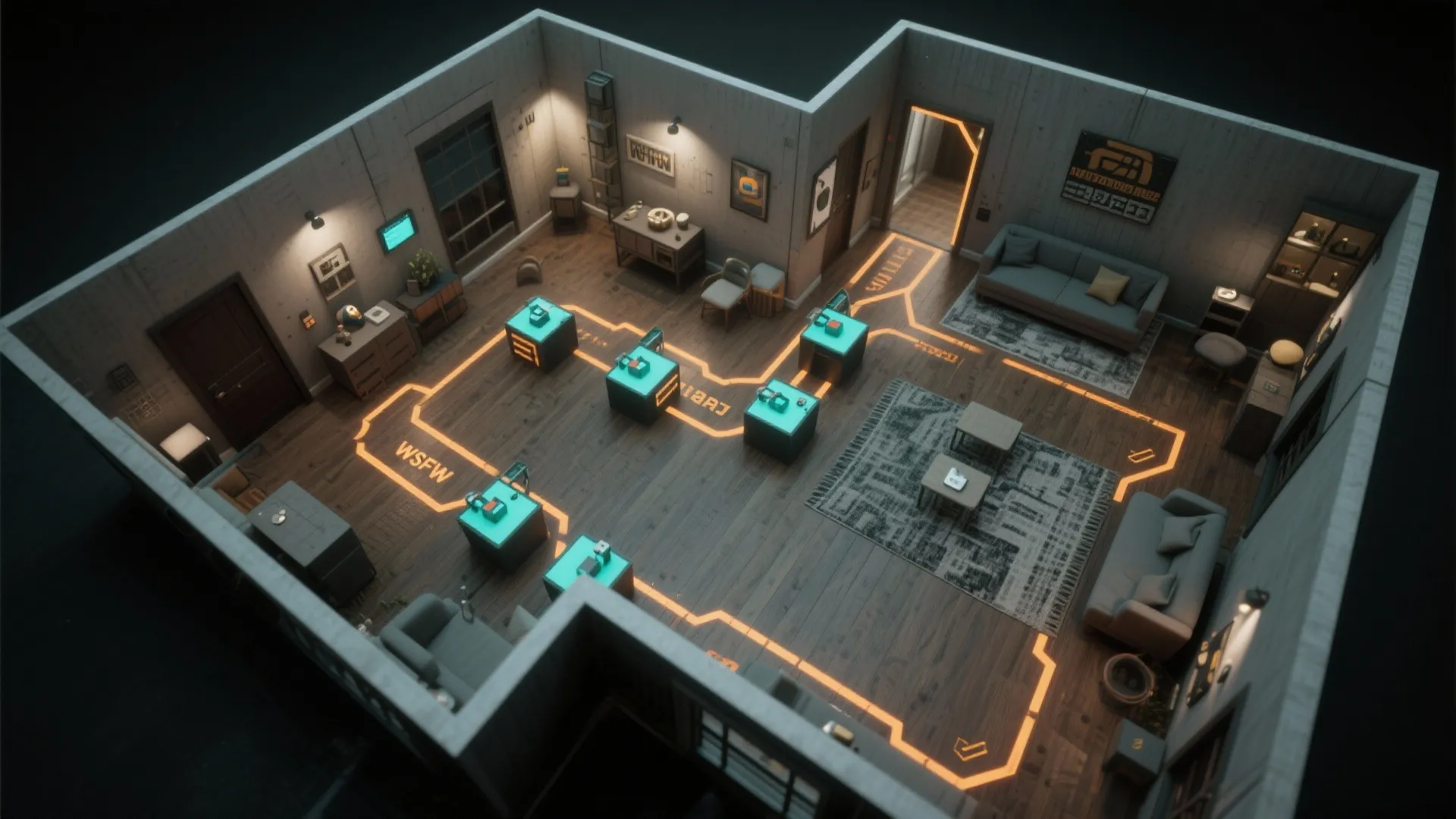 Flow-first layout: sightlines, sequencing, and bottleneck control