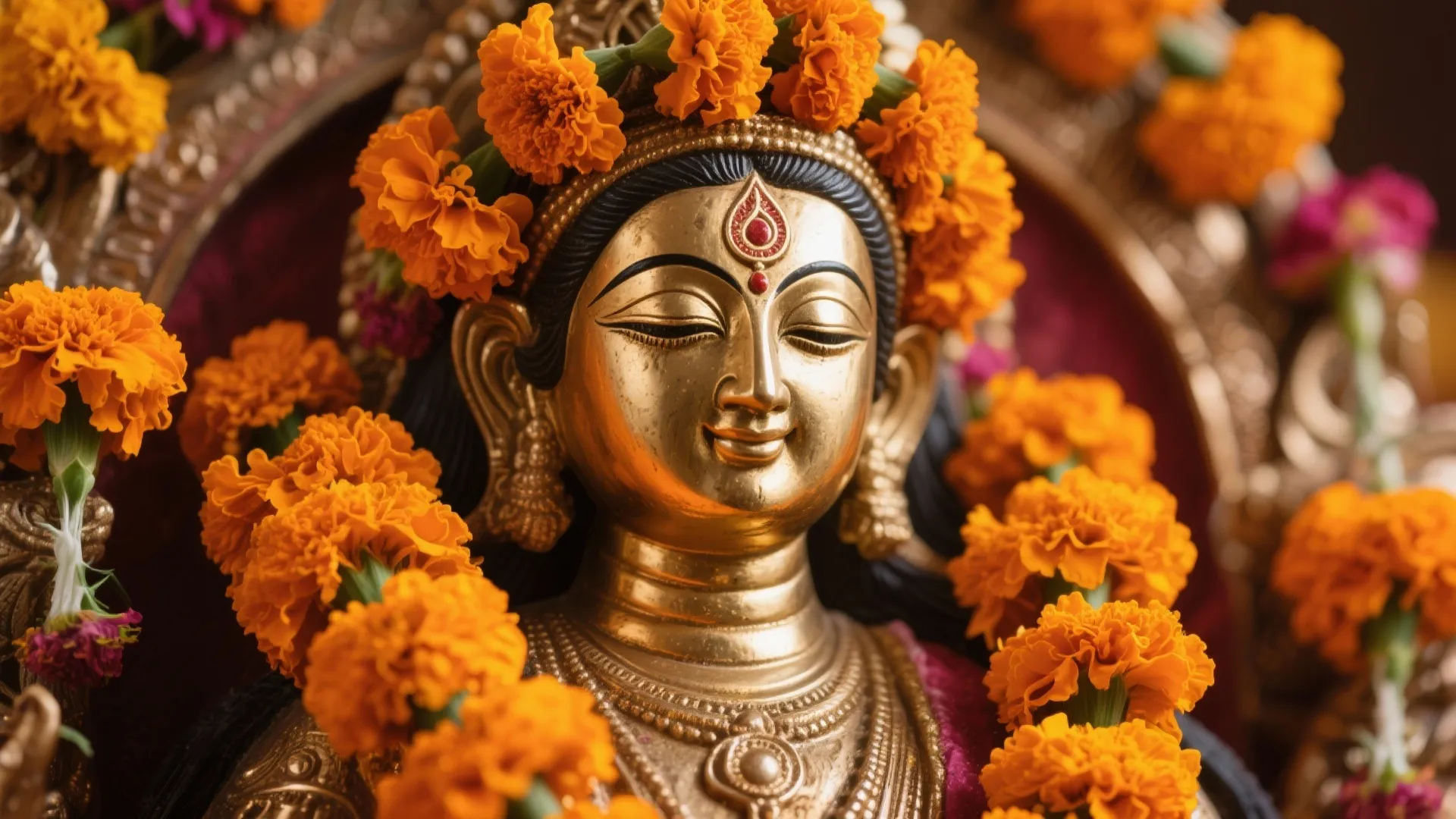 2. Fresh Flower Garland Accents