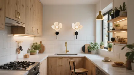 5 Flower Wall Light Ideas for Small Kitchens
