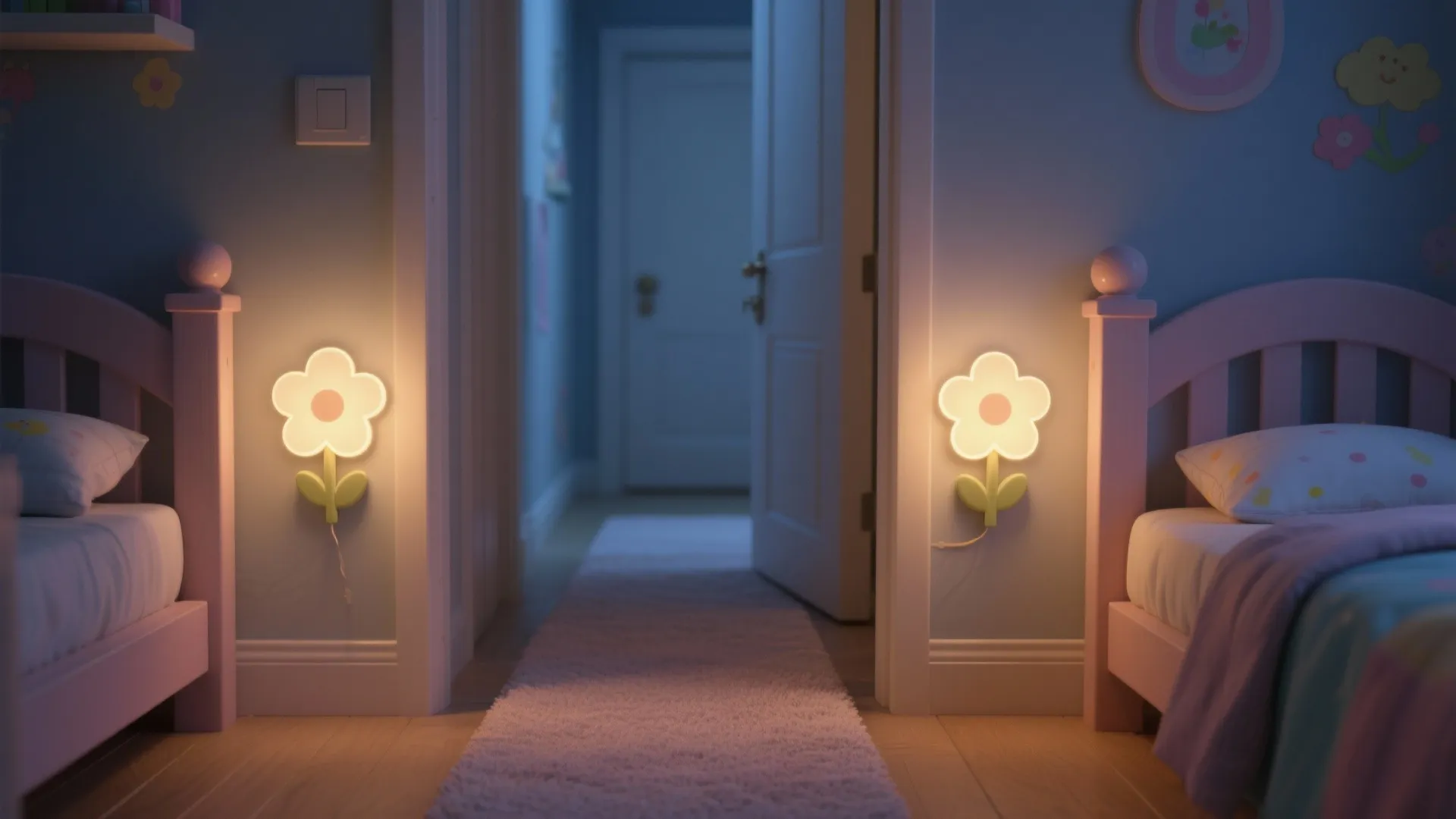 2. Use Small Floral Lights as Nighttime Wayfinders