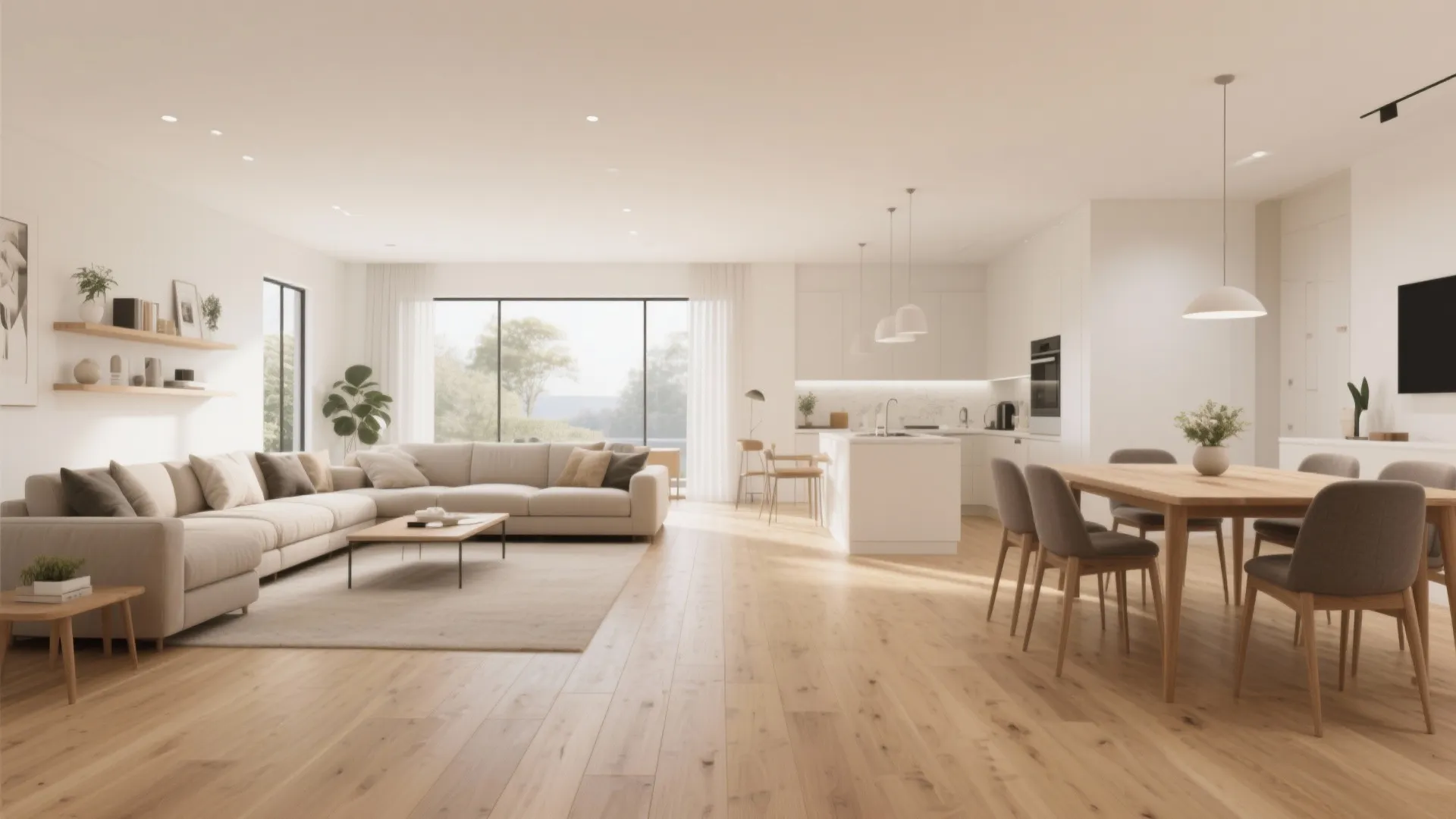 6. Let the flooring flow